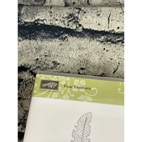 Stampin Up FOUR FEATHERS Stamp Set & FEATHERS Die Set - Picture 3 of 15
